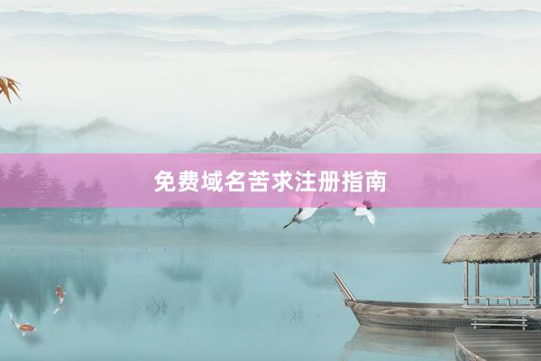 免费域名苦求注册指南