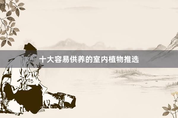 十大容易供养的室内植物推选
