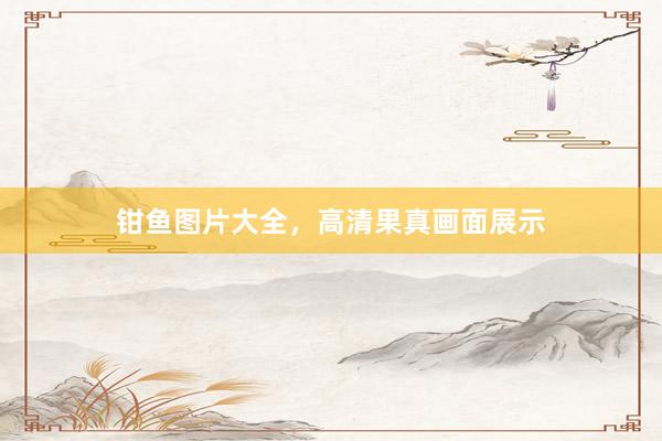 钳鱼图片大全，高清果真画面展示